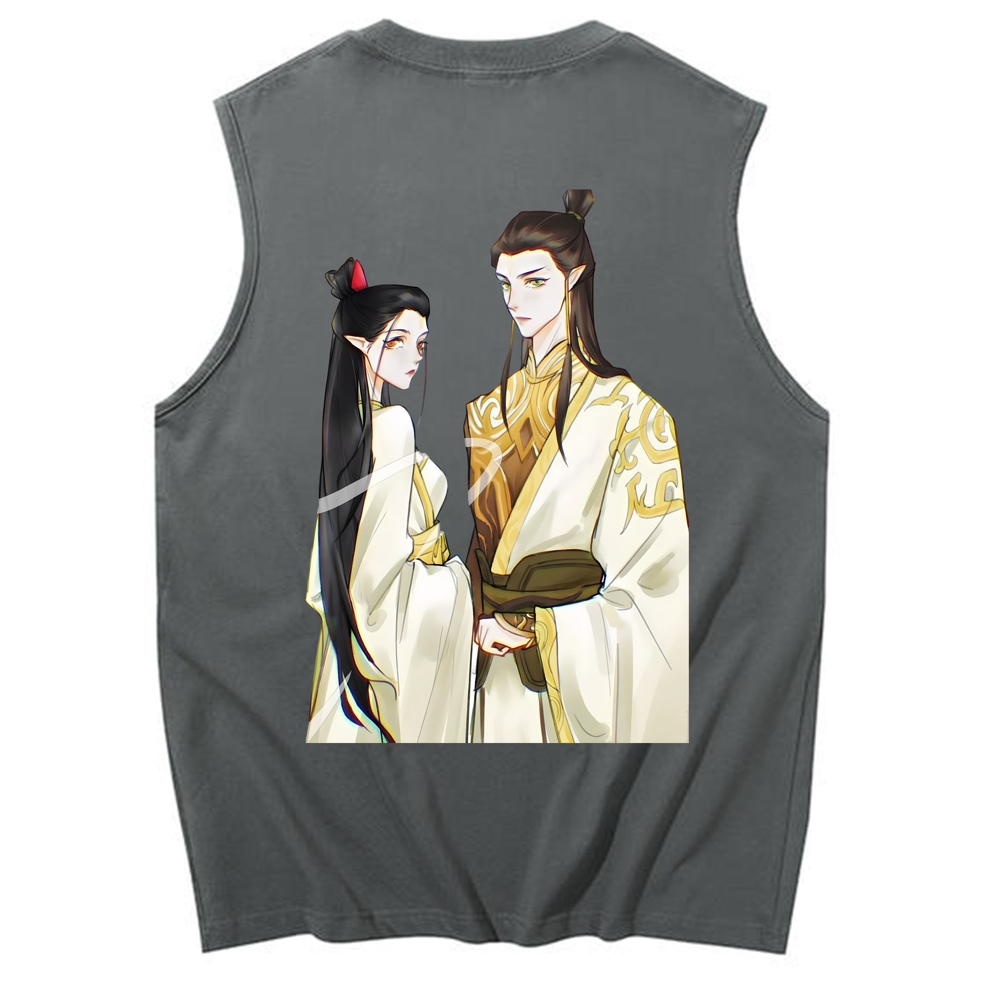（画像用） Ne Zha 2 ナタ 魔童の大暴れ コットン100％タンクトップ（背面プリント）
